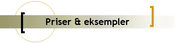 Priser & eksempler